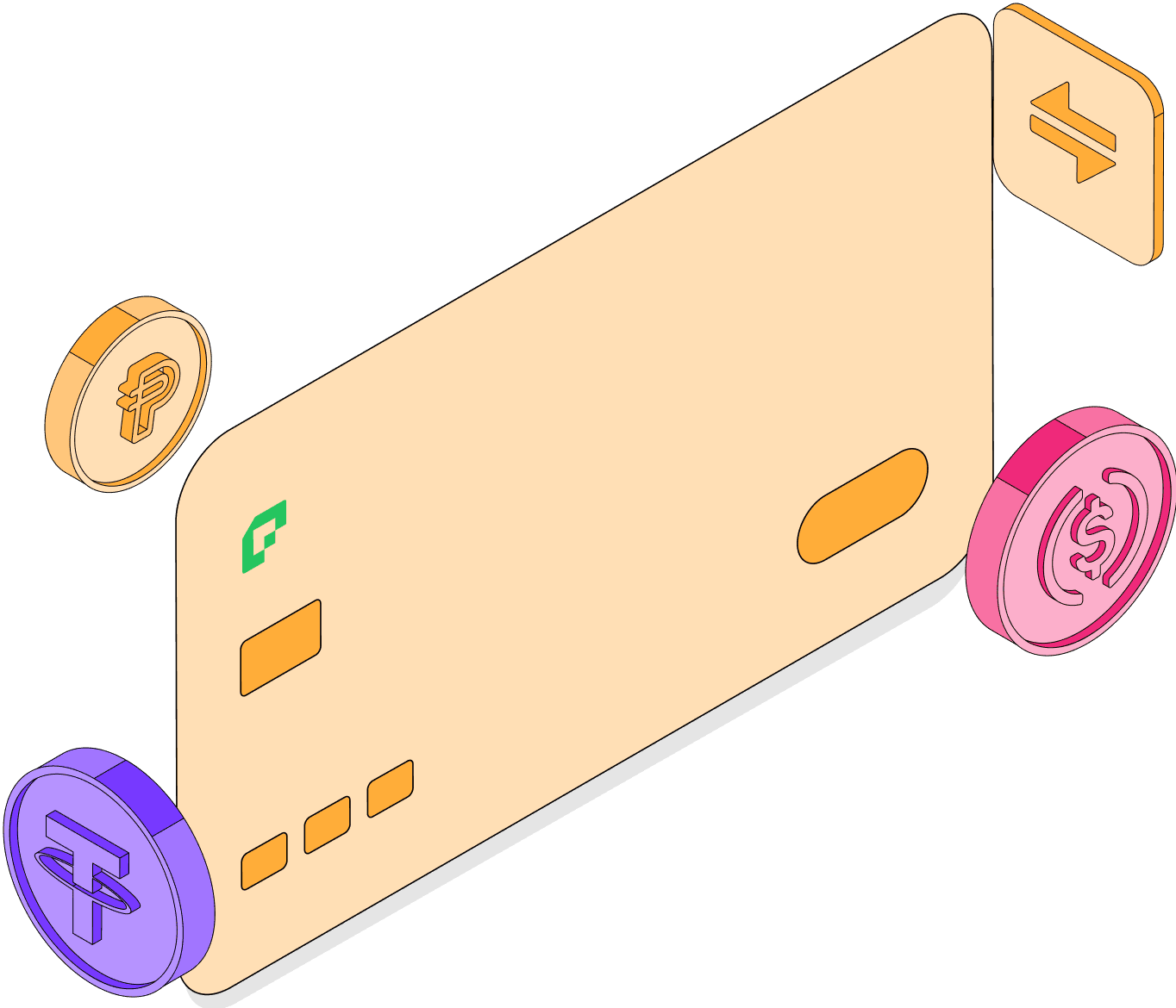 Virtual cards illustration